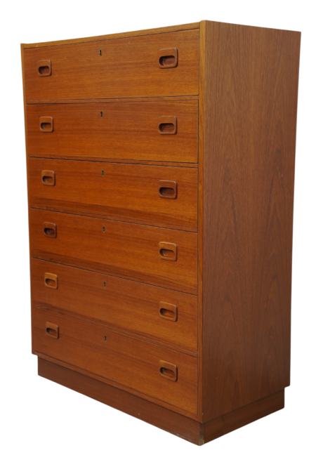 Commode haute scandinave, Tallboy par Arne Hovmand-Olsen pour Mogens Kold