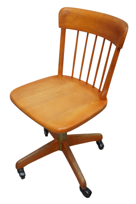 Chaise de bureau en bois, Möbelfabrik Würenlingen AG - Suisse