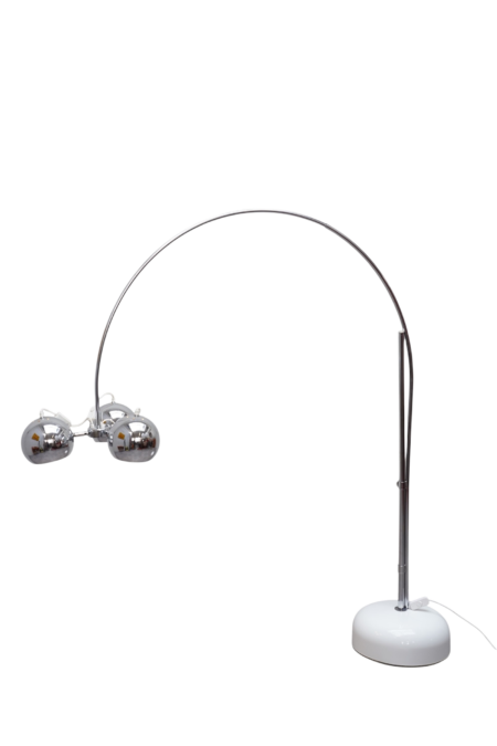 Lampadaire arc EyeBall de style Space Age conçu par Goffredo Reggiani, Italie