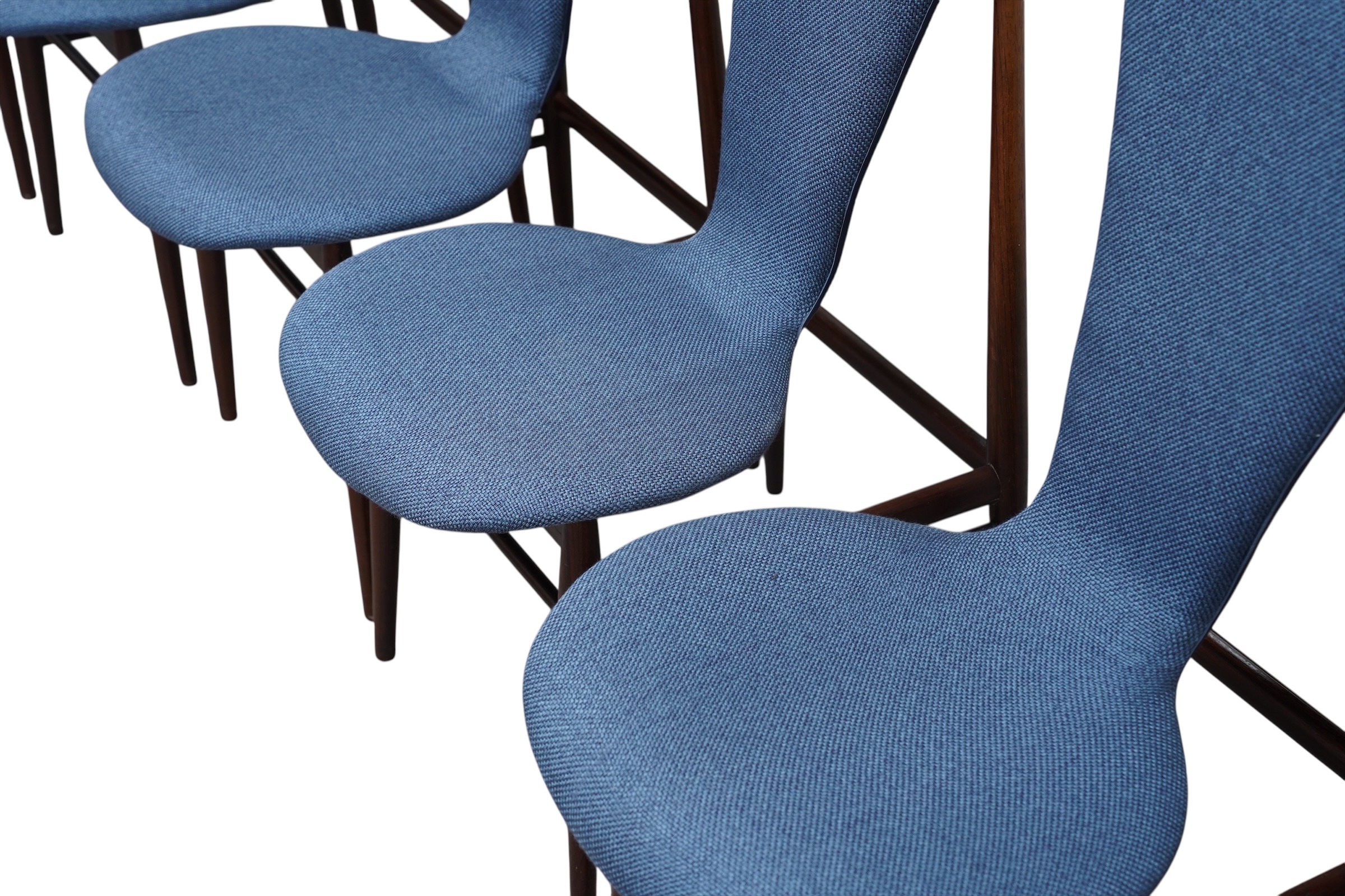 Ensemble de 6 chaises de salle à manger par Inger Klingenberg, Fristho Hollande 1950's