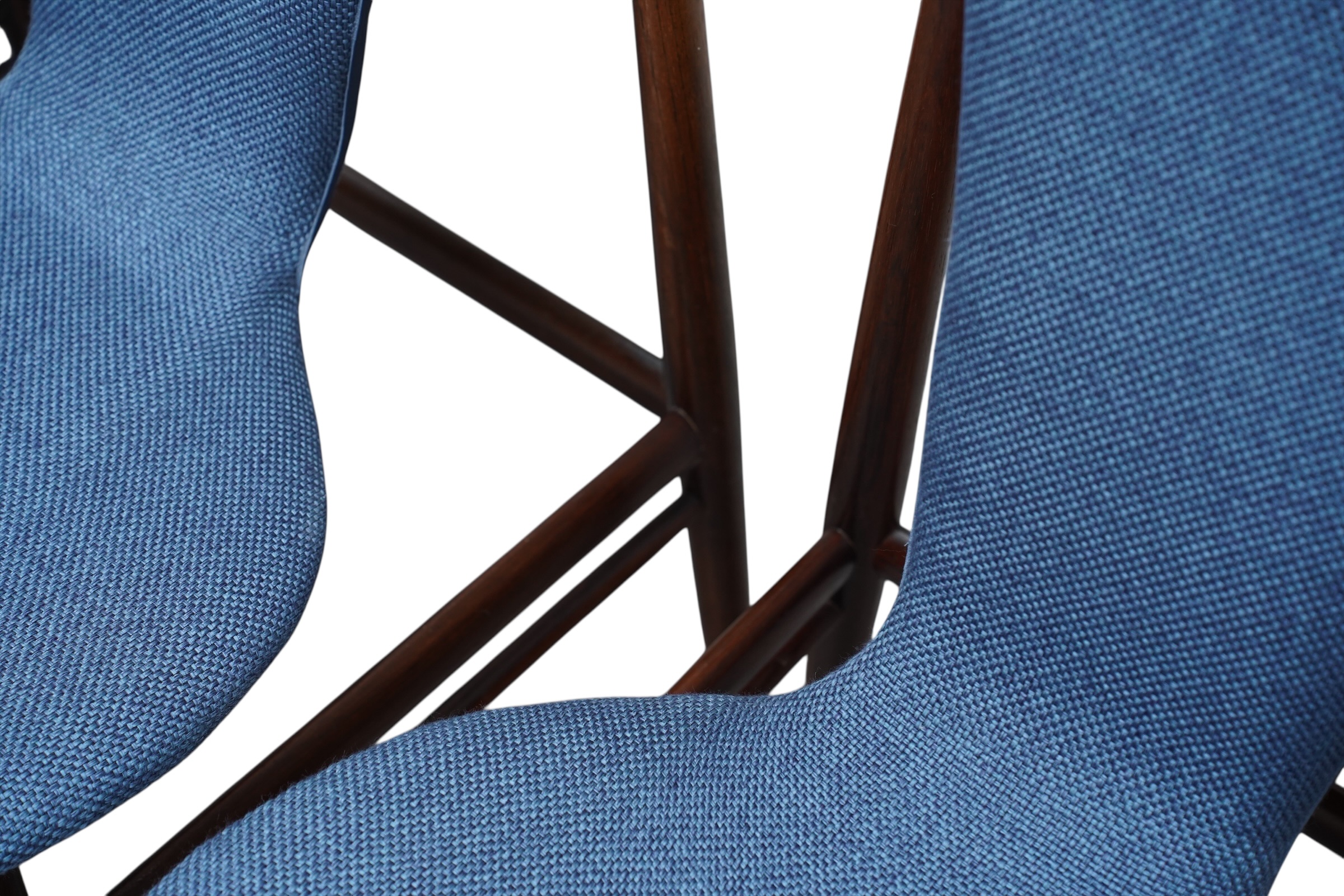 Ensemble de 6 chaises de salle à manger par Inger Klingenberg, Fristho Hollande 1950's