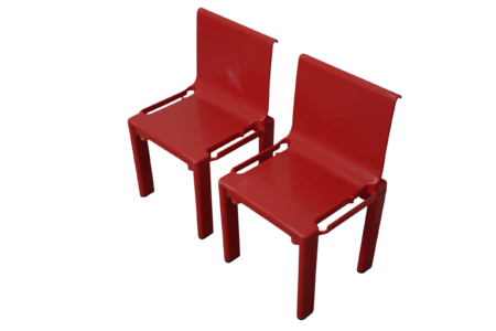 Paire de chaises pour enfants du modèle « Sistema Scuola », Masayuki Matsukaze et Centrokappa pour Kartell.