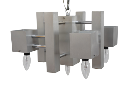 Lustre au style brutalist de Gaetano Sciolari pour Boulanger