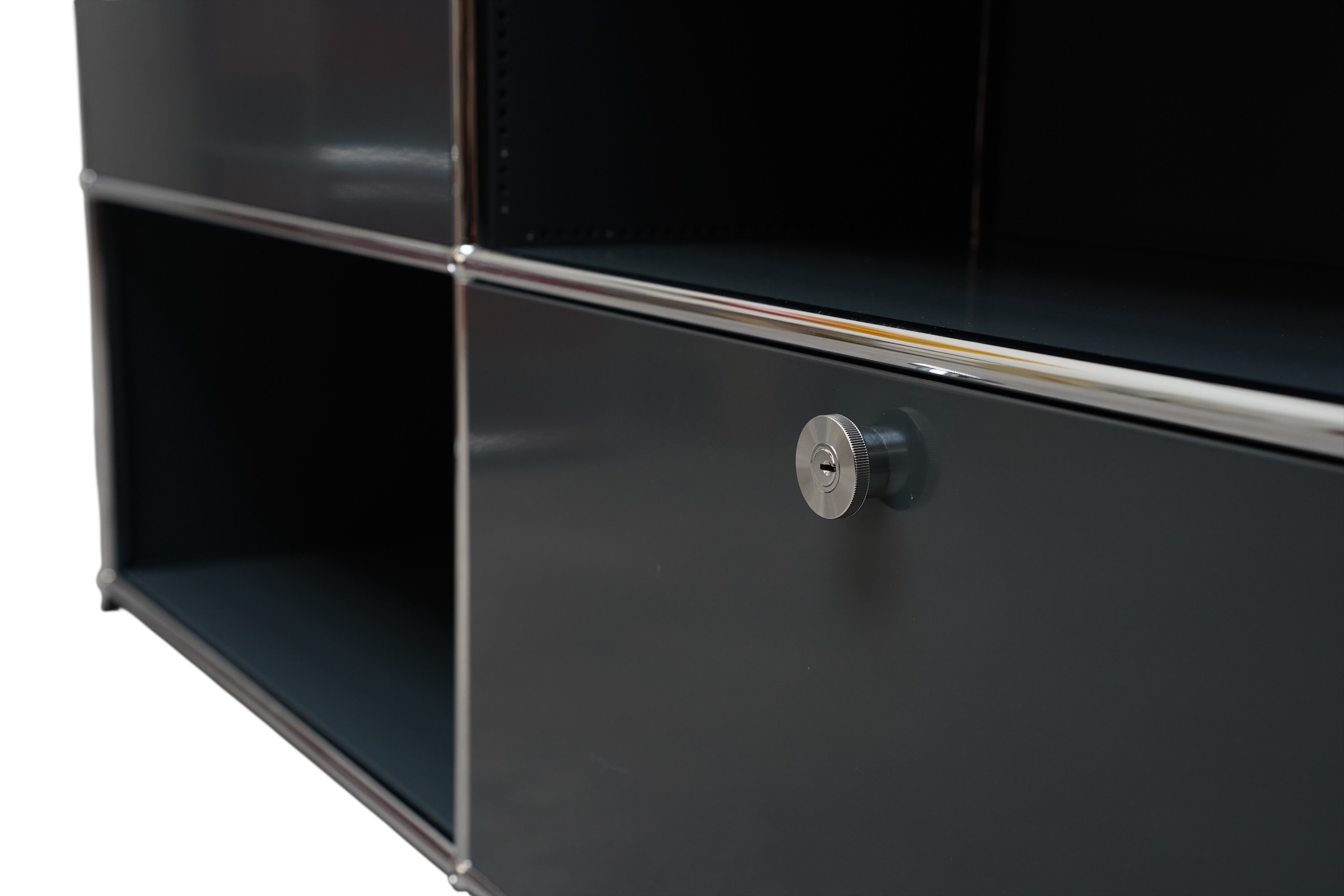 Étagère modulable de 8 casiers, USM Haller, Suisse