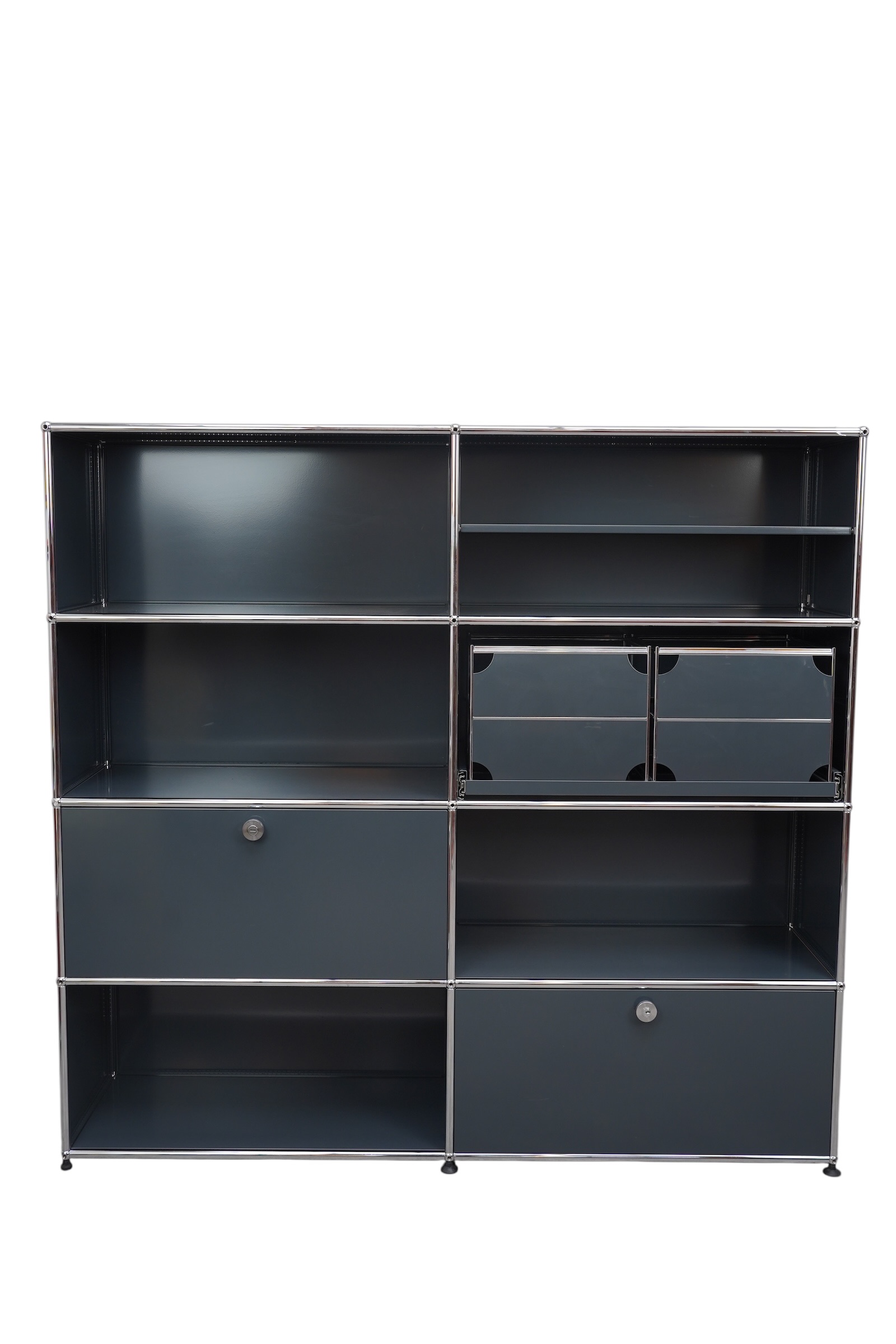 Étagère modulable de 8 casiers, USM Haller, Suisse