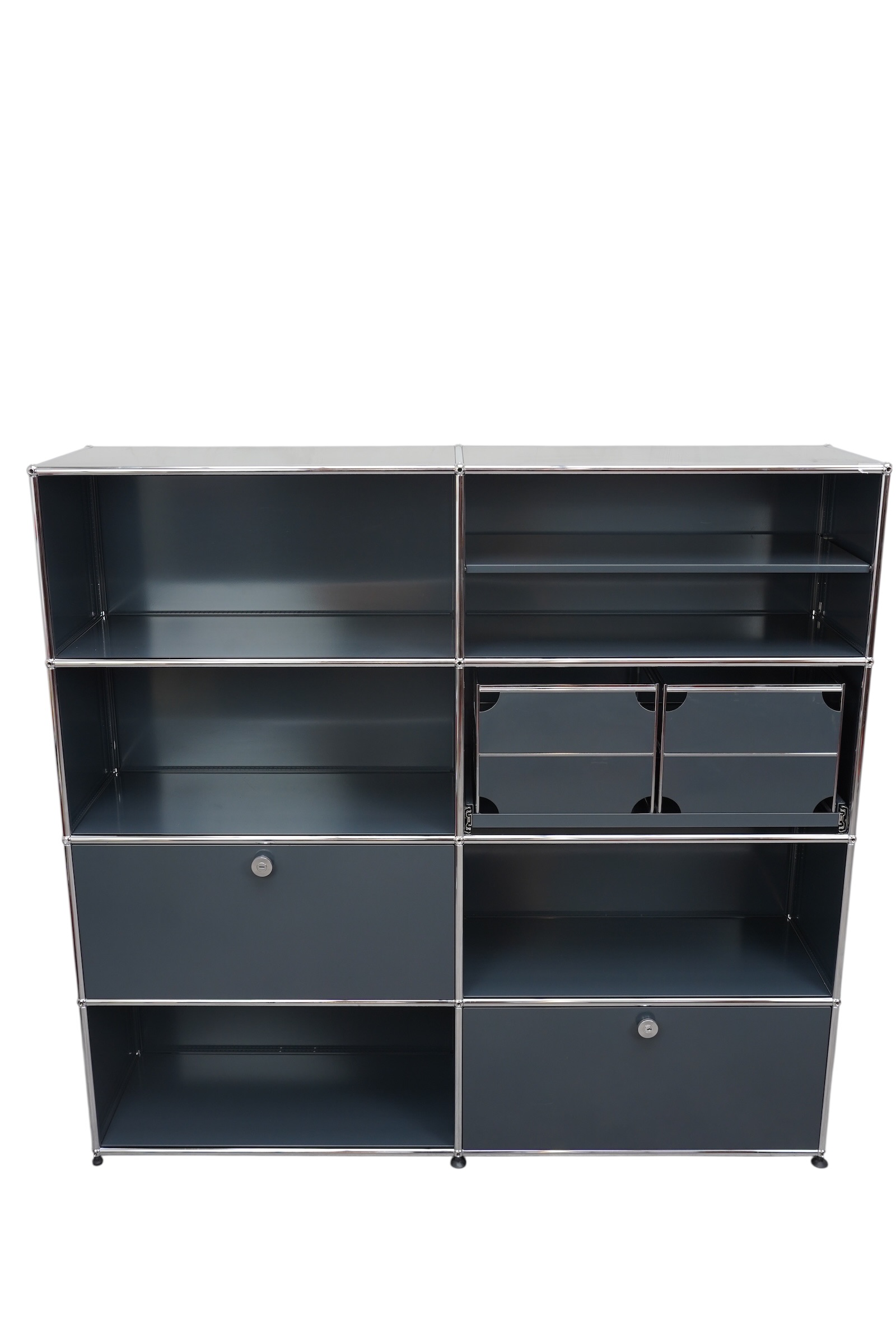 Étagère modulable de 8 casiers, USM Haller, Suisse