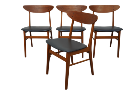 Ensemble de quatre chaises de salle à manger, Farstrup Møbelfabrik - 1960's