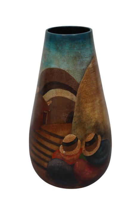 Vase en céramique peinte, art populaire - Pérou