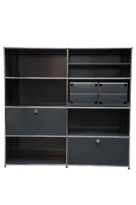 Étagère modulable de 8 casiers, USM Haller, Suisse