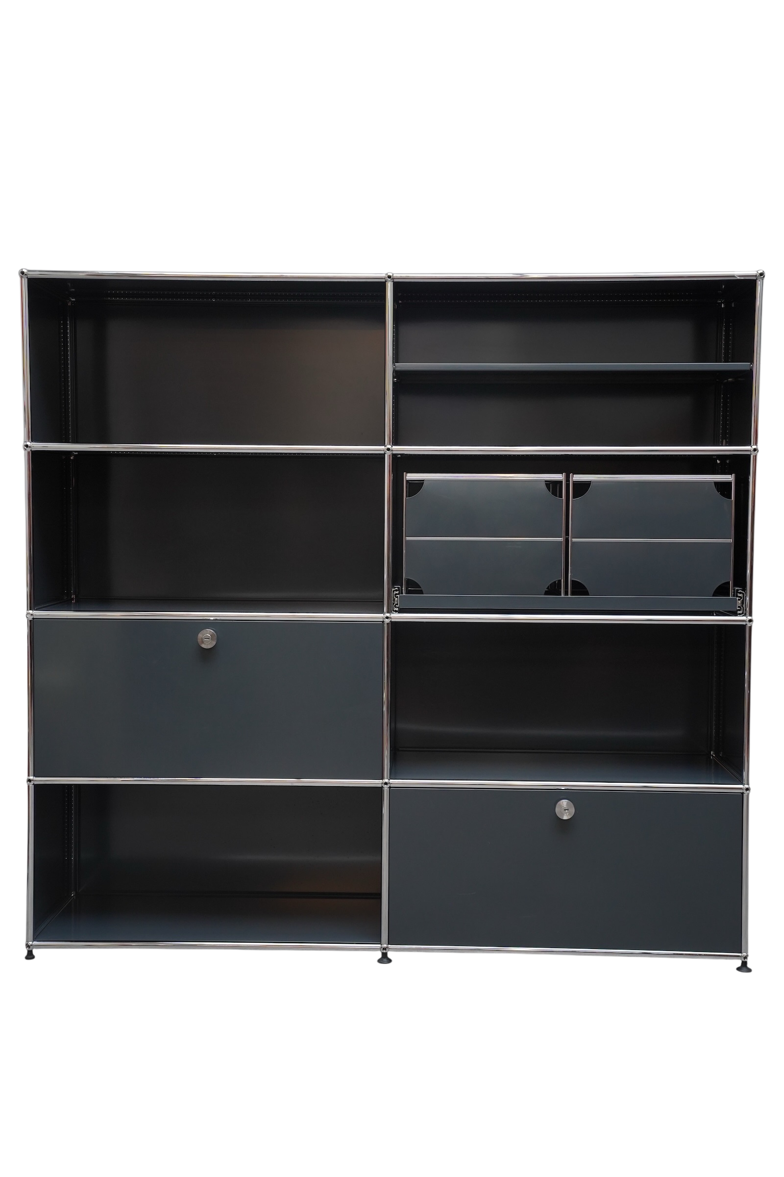 Étagère modulable de 8 casiers, USM Haller, Suisse