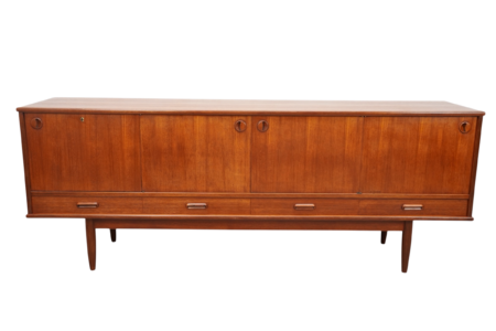 Enfilade scandinave conçue par le fabricant français SIMAT, France - 1960's